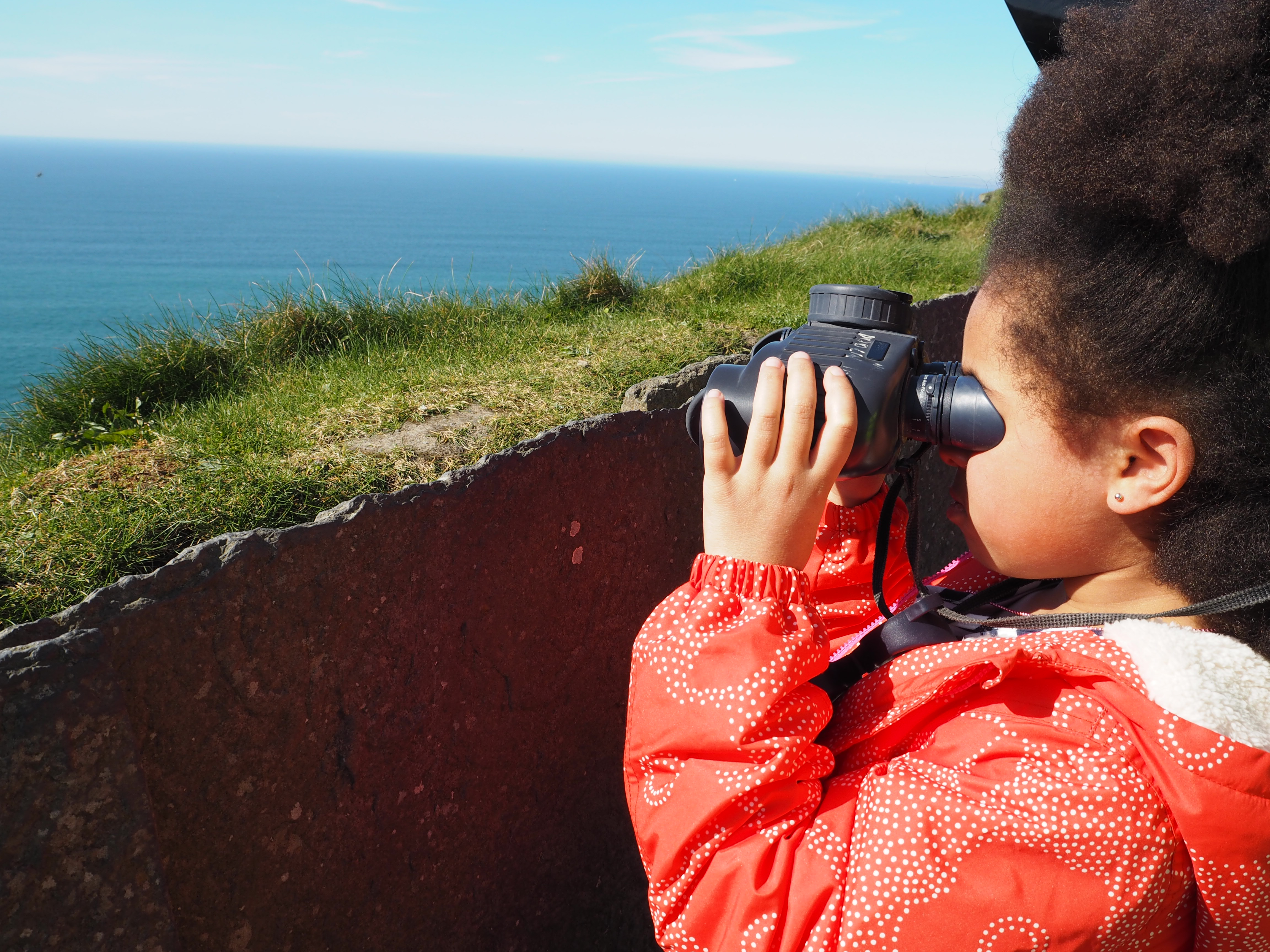 Ava checking out the amazing view