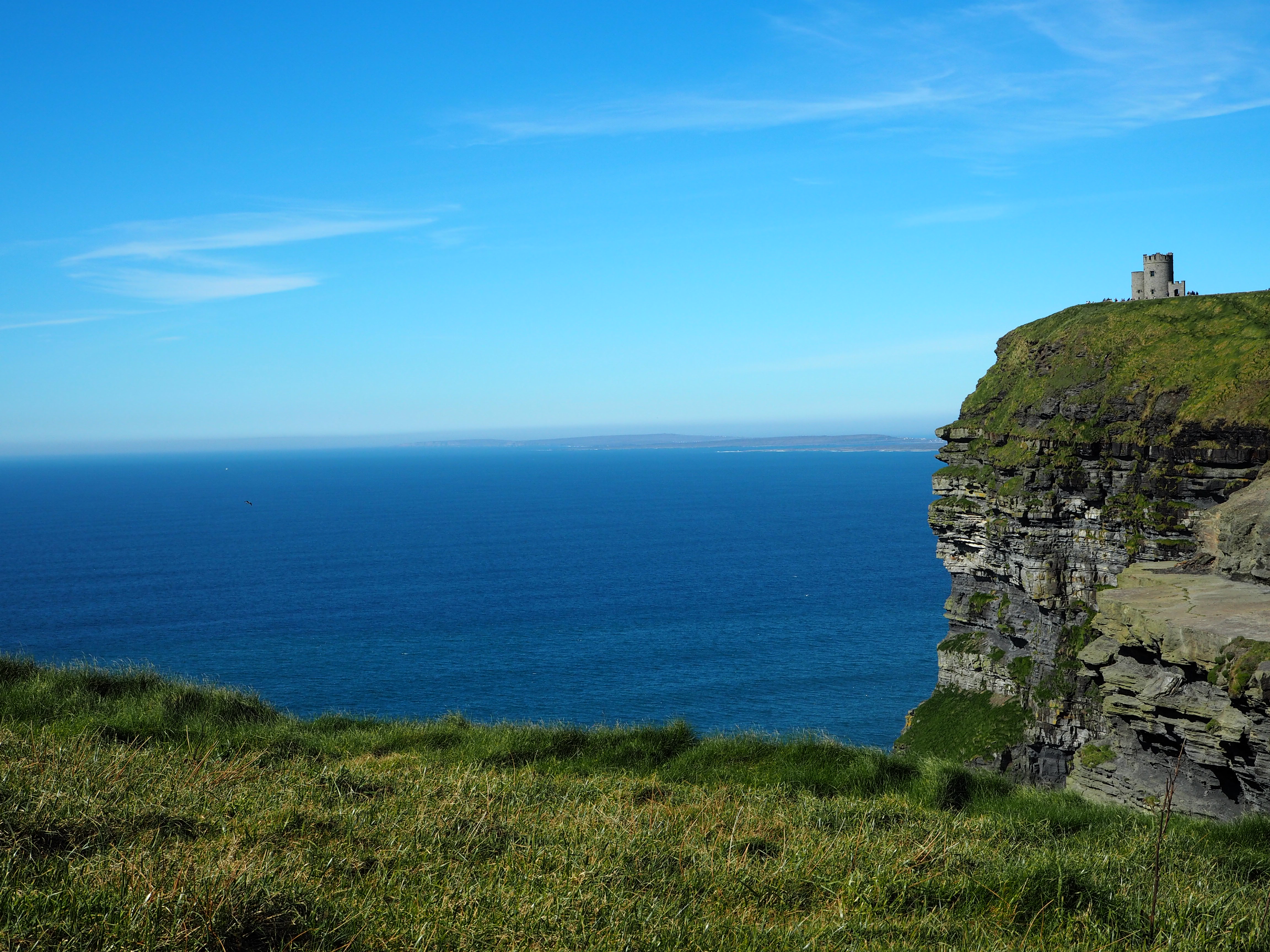 views of O'Briens Tower and the Aran Islands