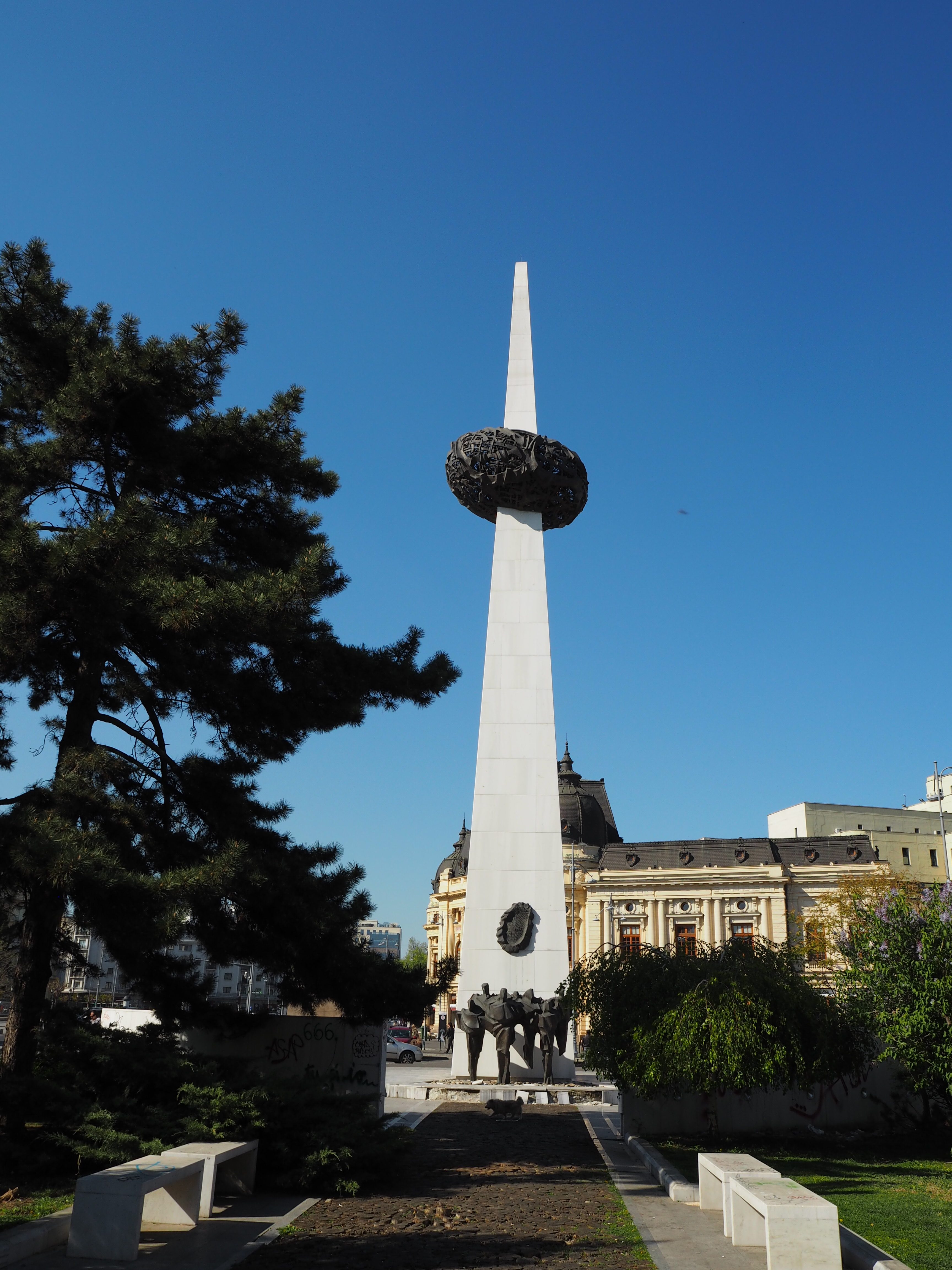 The rebirth Memorial in Revolution Square