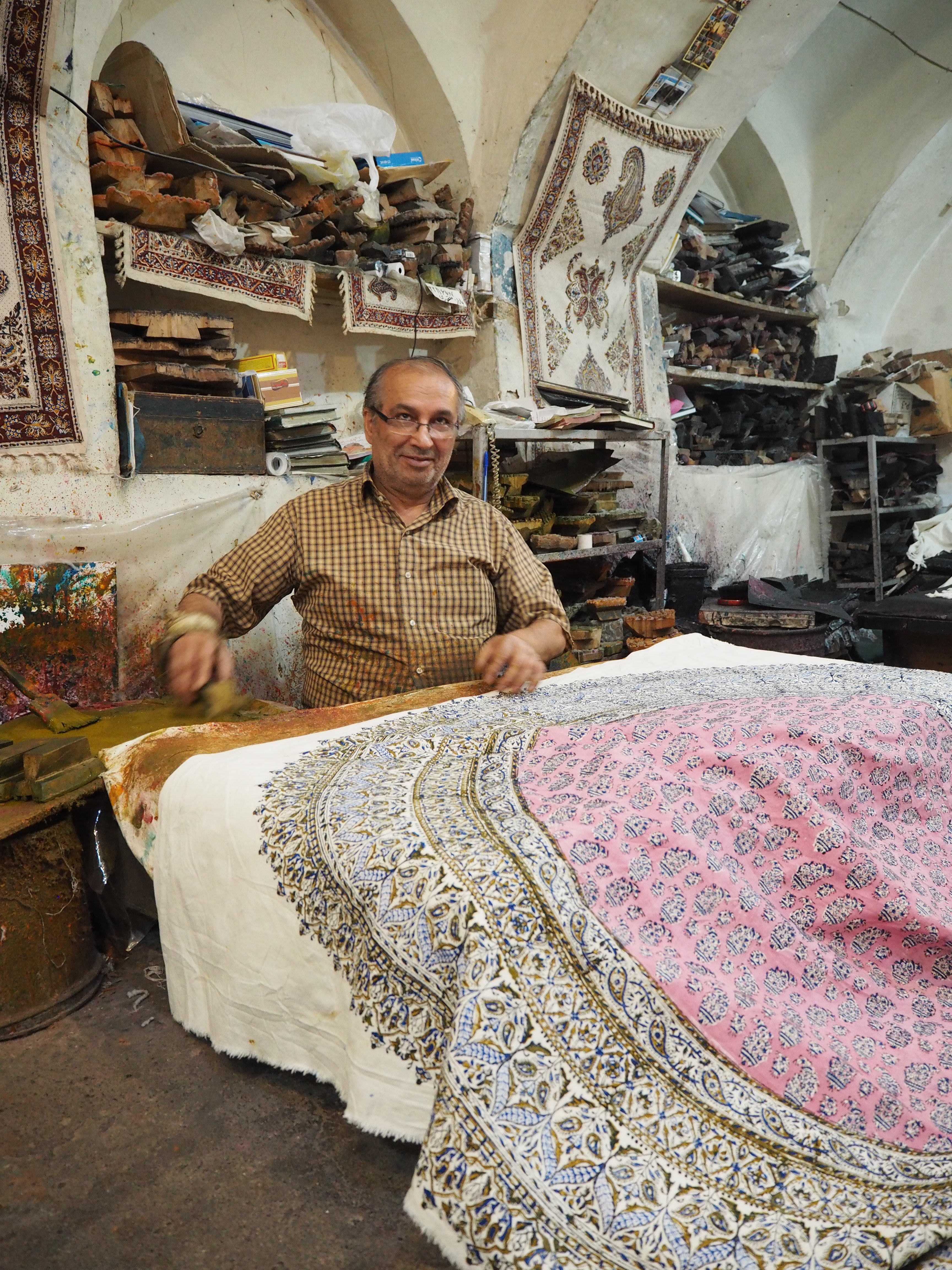 visiting a workshop in Esfahan