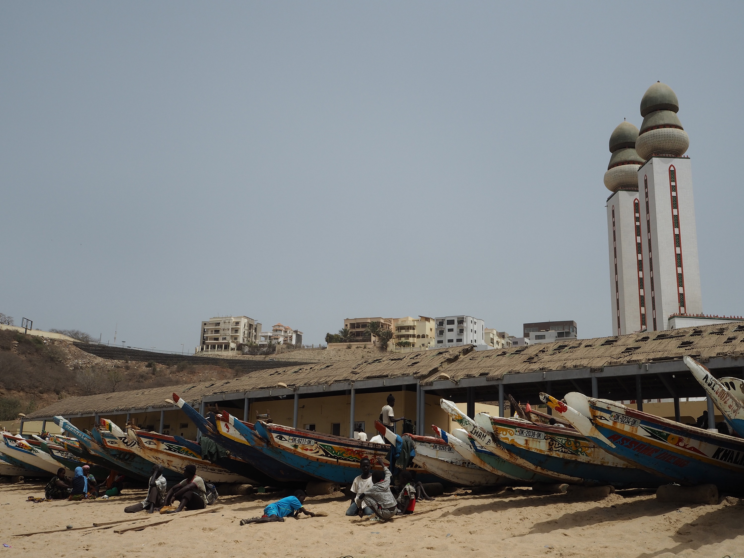 Boats on the beach in Senegal