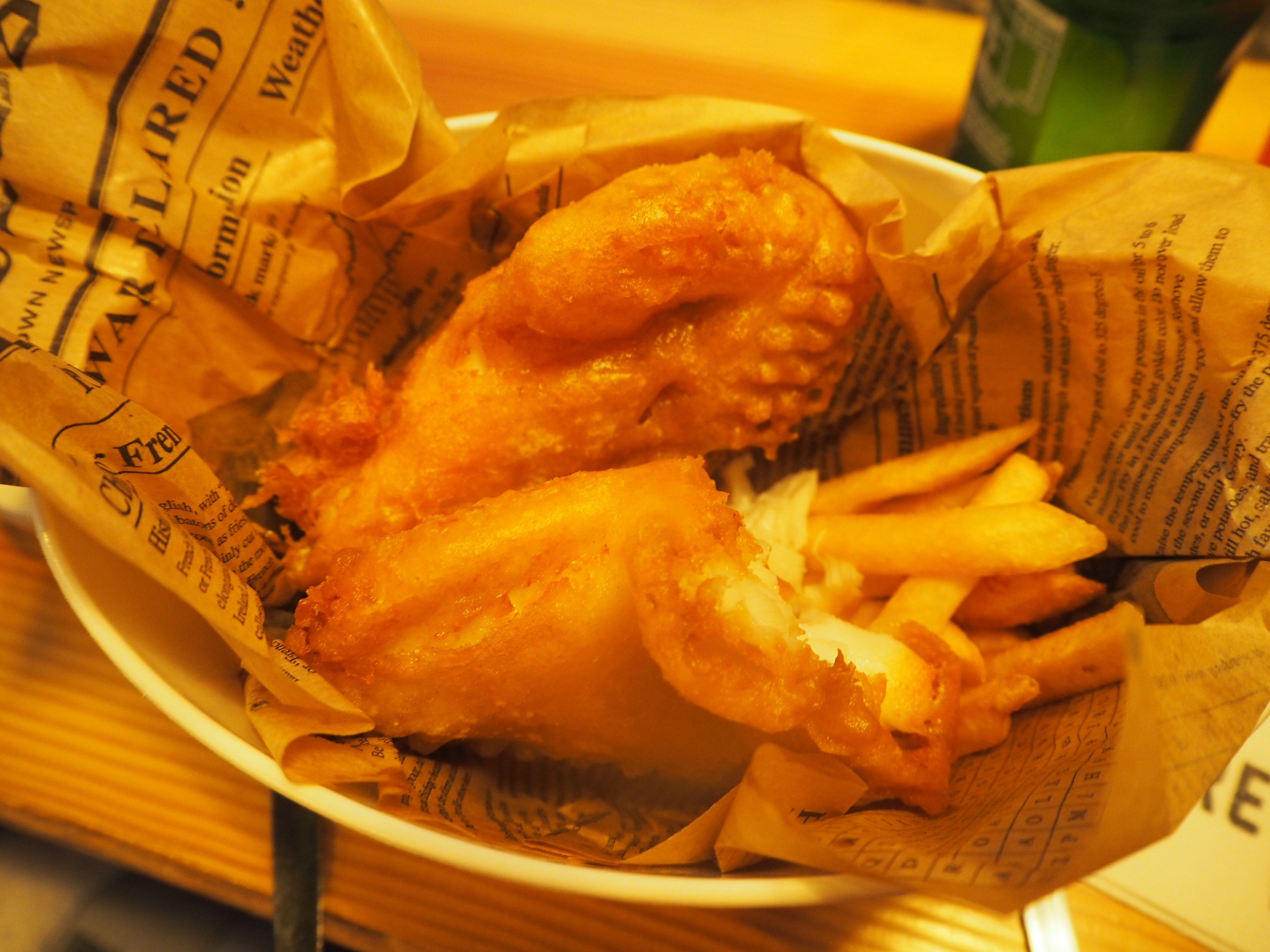 the most expensive fish + chips I've ever eaten! 